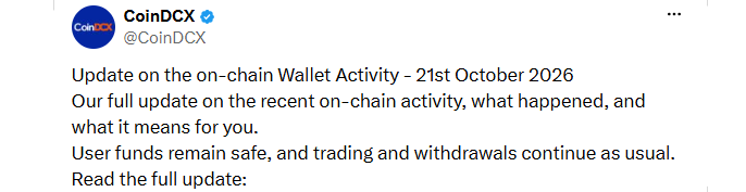 CoinDCX Hack October CoinDCX Hack October