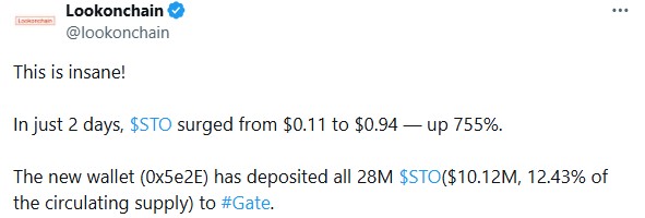 StakeStone STO Token Price Massive Surge