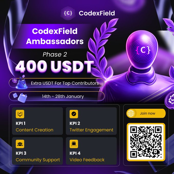 CodexField Ambassador Airdrop: Get Paid for Real Community Work 