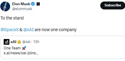 SpaceX xAI acquisition