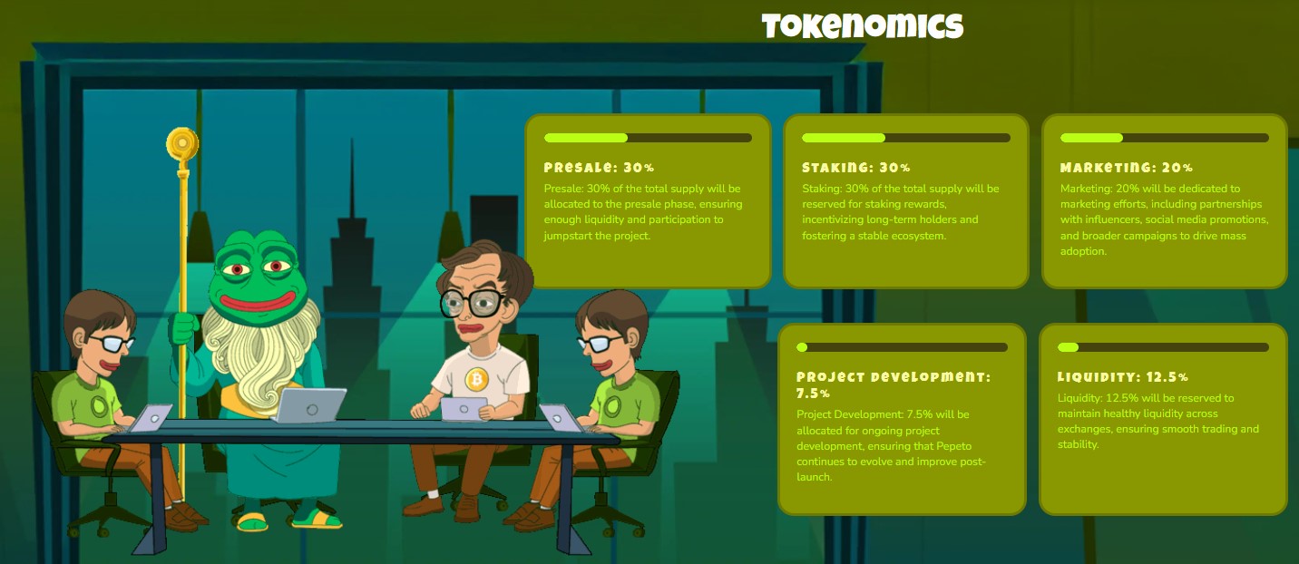 Pepeto Tokenomics Pepeto Tokenomics