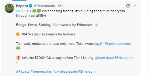 A recent official announcement
