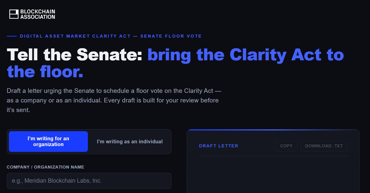 CLARITY Act Voting starts