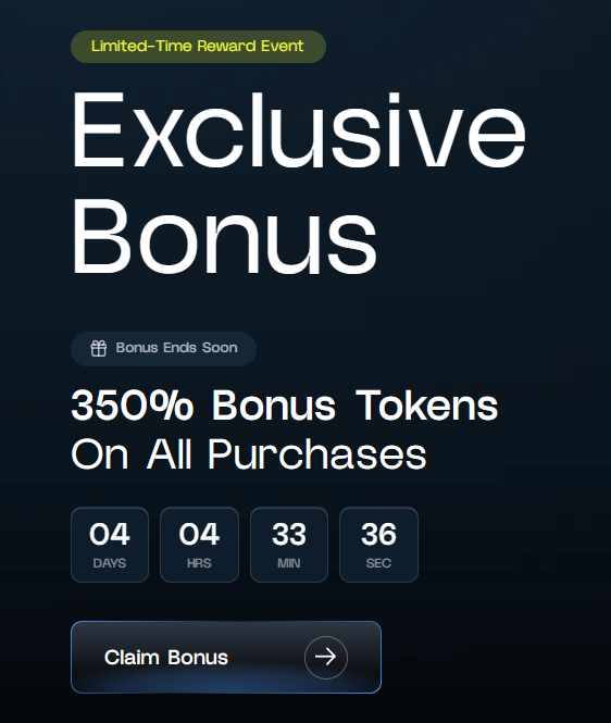 Remittix 350% bonus campaign