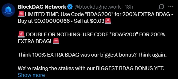 BlockDAG News: 200% Bonus or Nothing Before BDAG Launch on July 17