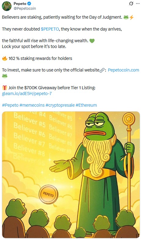 Pepeto Tier 1 Listing