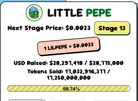 little pepe presale price