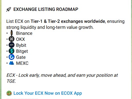 ECOX Crypto Exchanges