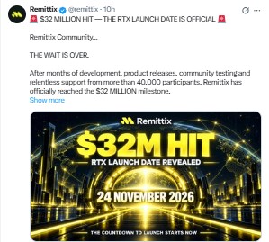 Officially reached the $32 MILLION milestone Officially reached the $32 MILLION milestone