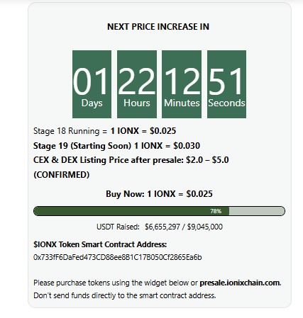 Ionix Presale Ionix Presale
