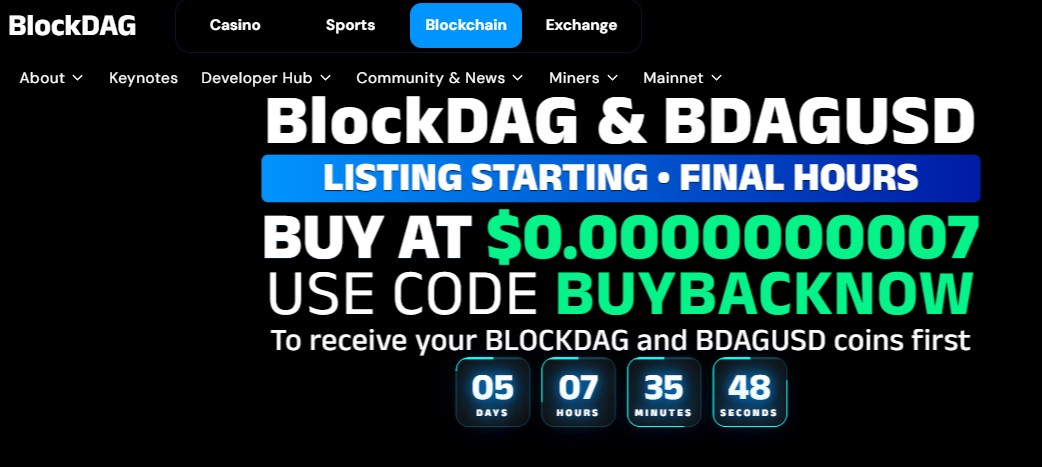 BlockDAG official website BlockDAG official website