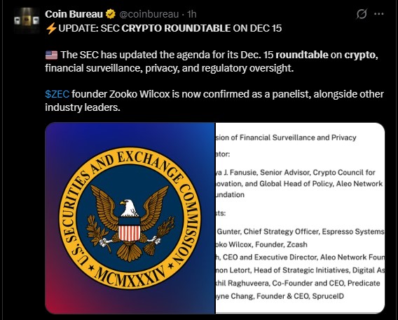 Coin Bureau: SEC Crypto Roundtable Coin Bureau: SEC Crypto Roundtable