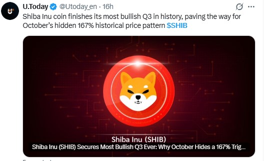 Shiba Inu News: U.Today Points to a Bullish Q3 Shiba Inu News: U.Today Points to a Bullish Q3
