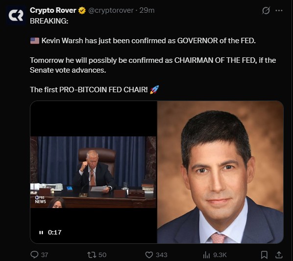 New Federal Reserve Chair  Kevin Warsh