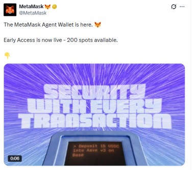 metamask ai agent wallet is here