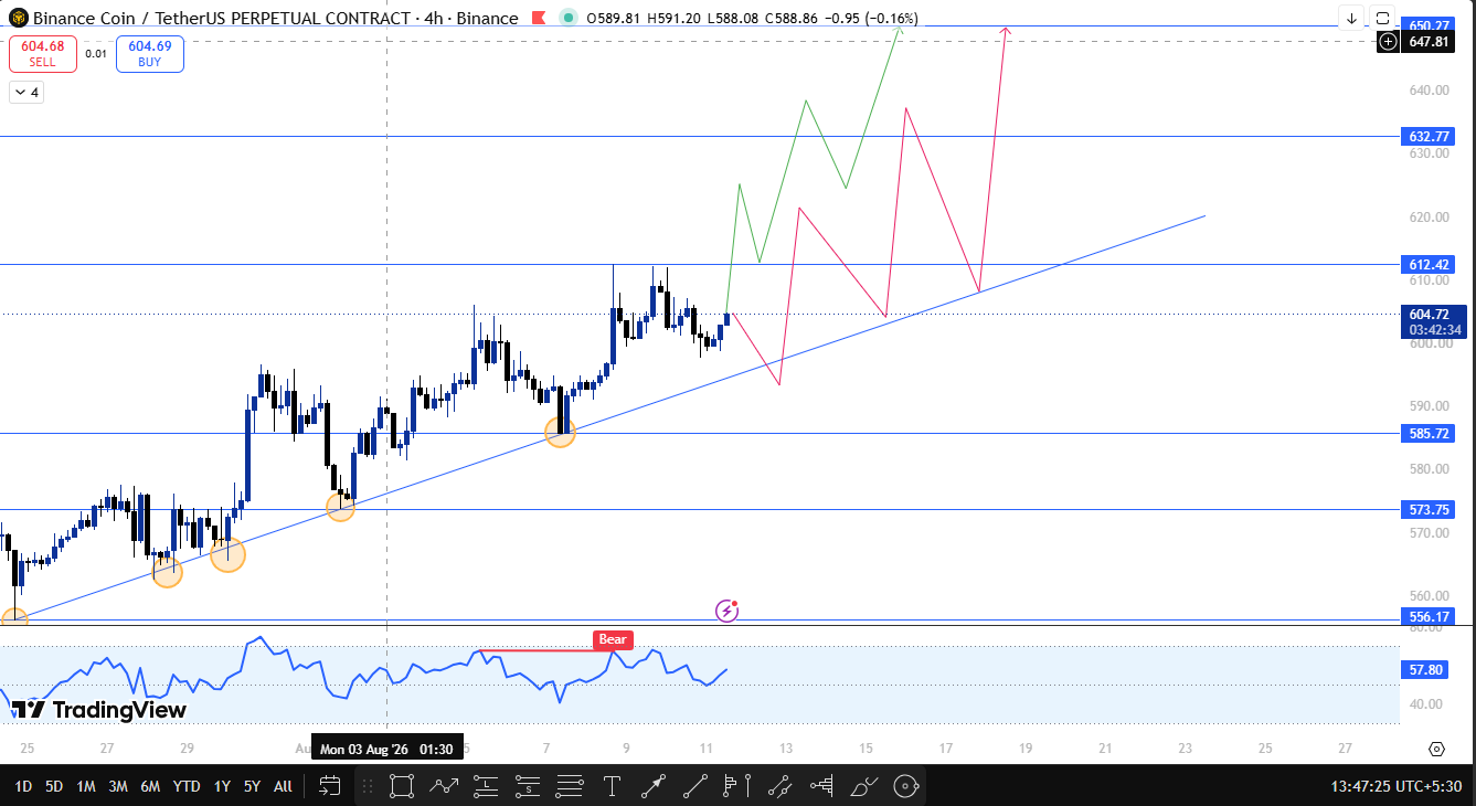 latest technical anaalysis bnb