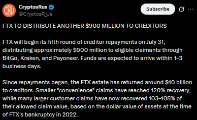Tweet About Fifth Distribution