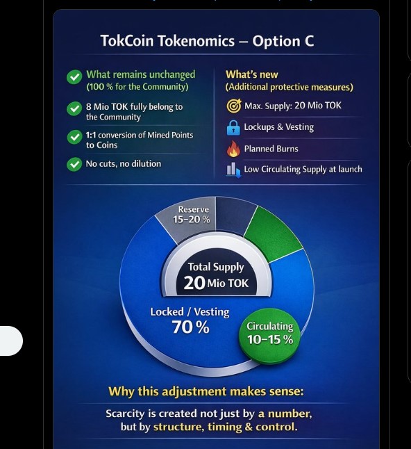 Tokcoin Network Tokenomics Tokcoin Network Tokenomics