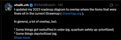 Changed Between Ethereum 2023 Roadmap and Strawmap Changed Between Ethereum 2023 Roadmap and Strawmap