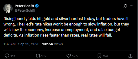 Silver News Today: Peter Schiff on Yields Silver News Today: Peter Schiff on Yields