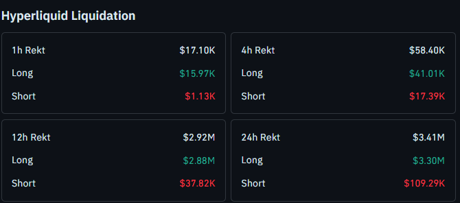 hype liquidation data today