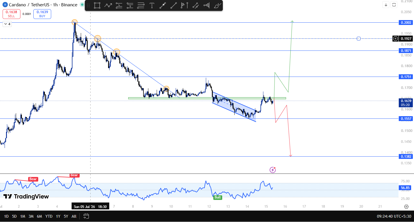 Cardano chart analysis