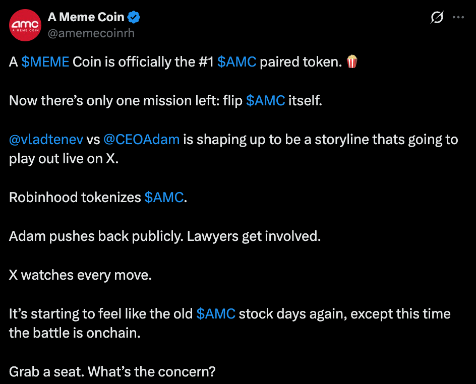 AMC Official Tweet AMC Official Tweet