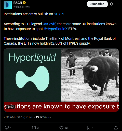 Hyperliquid latest news ETF buying