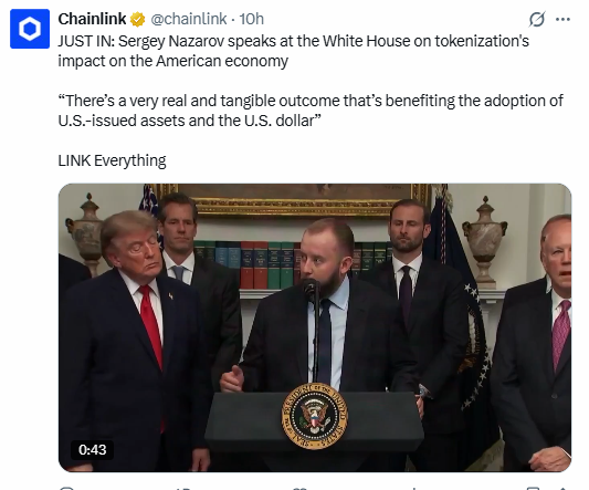 chainlink at white house