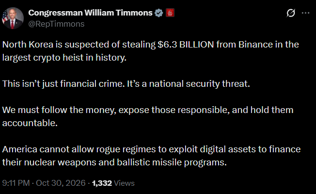 Binance Hack Update