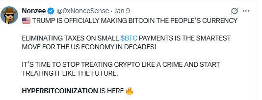 Hyperbitcoinization narrative highlighting Bitcoin adoption and future of global finance