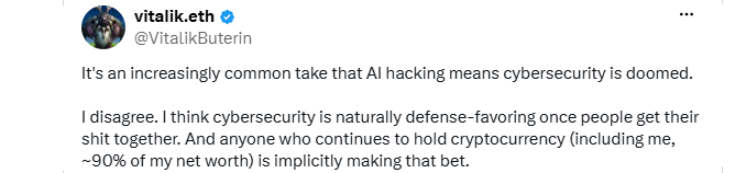 Vitalik Buterin Rejects the Doom Talk Vitalik Buterin Rejects the Doom Talk