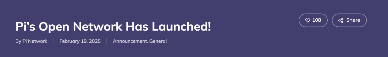 Pi Open Mainnet