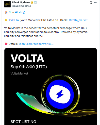 Volta Market describes itself as a decentralized perpetual exchange built Volta Market describes itself as a decentralized perpetual exchange built