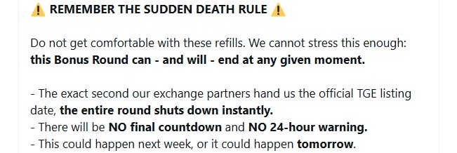 Ozak AI Sudden Death Rule