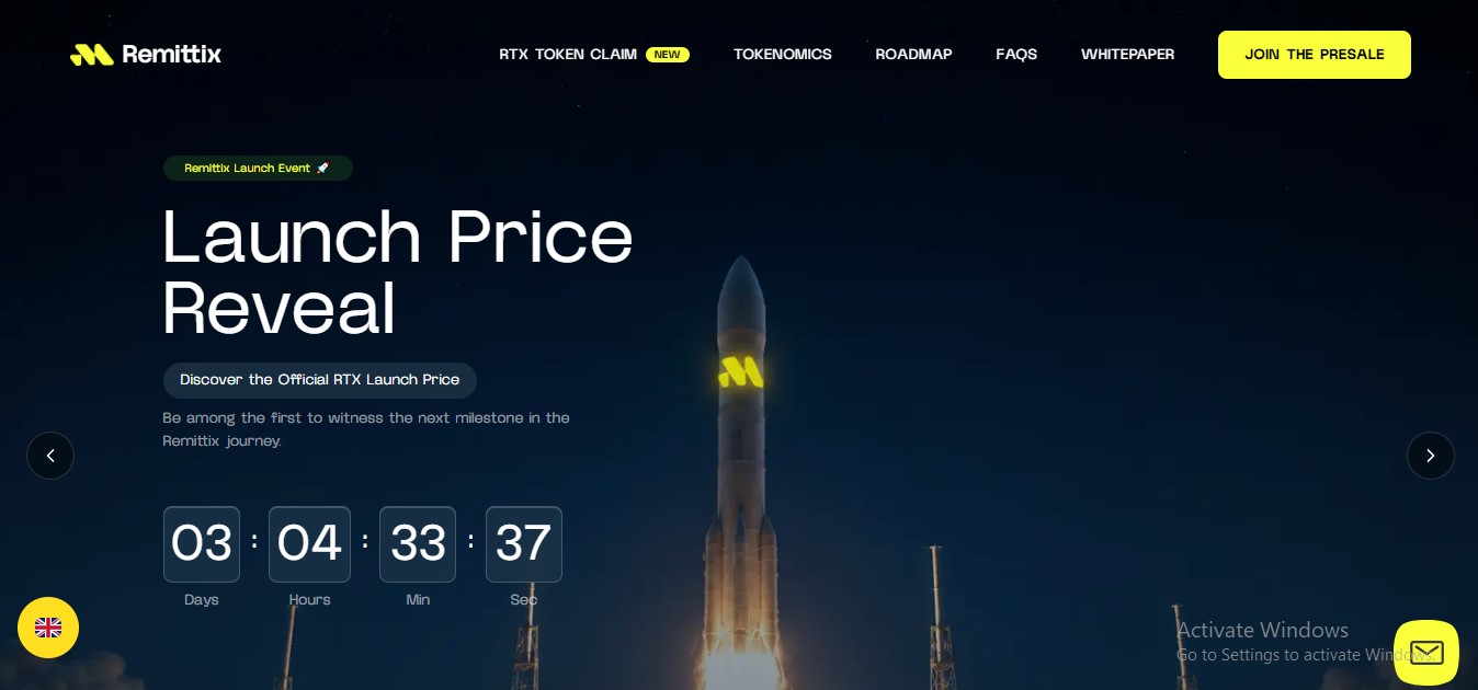Remittix RTX Launch Price Reveal Remittix RTX Launch Price Reveal