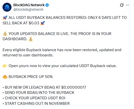 Restored Balance Update Restored Balance Update