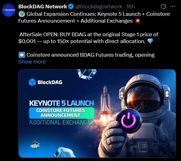 BDAG listing update BDAG listing update