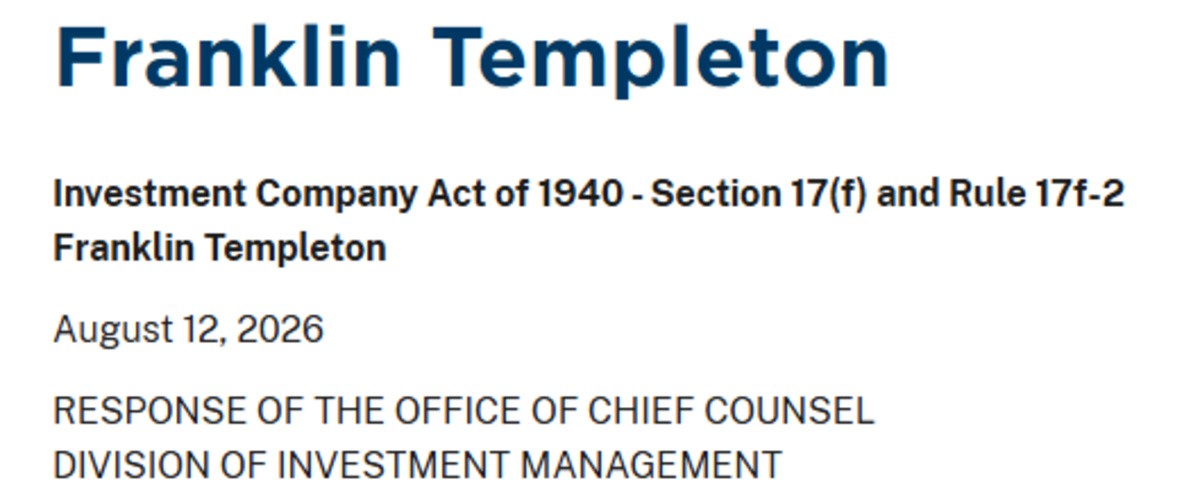 SEC Approves Franklin Templeton official SEC letter screenshot