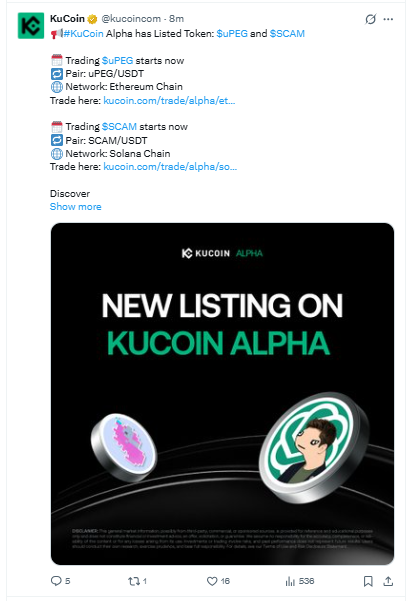 SCAM Kucoin Lisitng SCAM Kucoin Lisitng