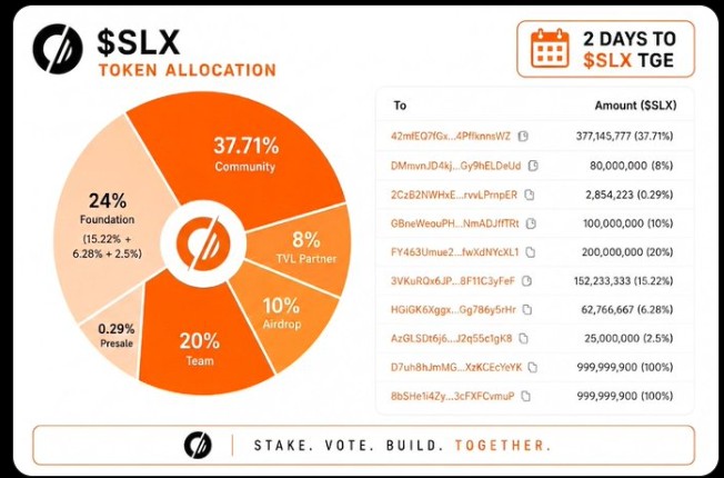 Solstice (SLX) Tokenomics