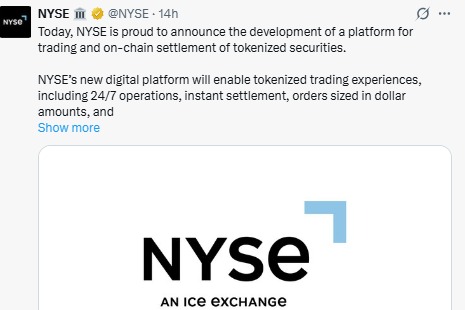 NYSE Blockchain Announcement