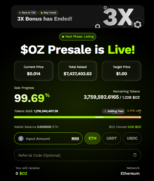 Ozak AI presale Ozak AI presale