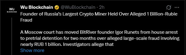 BitRiver Founder Faces Pretrial Detention BitRiver Founder Faces Pretrial Detention