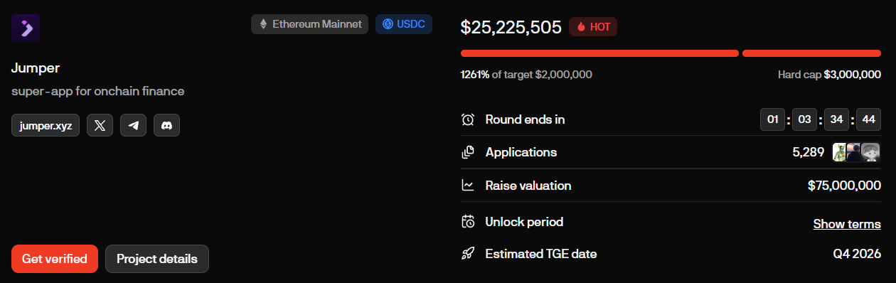 Jumper token sale details Jumper token sale details