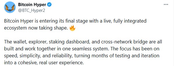 Bitcoin Hyper Ecosystem Update