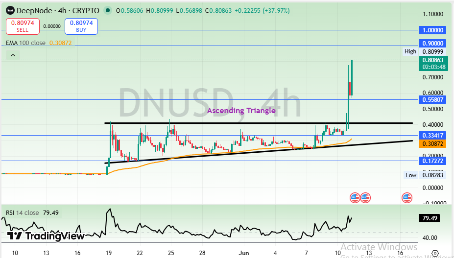DeepNode Technical Price Analysis