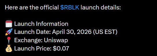 Rollblock launch details Rollblock launch details