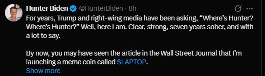 The Hunter Biden Laptop coin The Hunter Biden Laptop coin