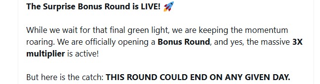 3X Bonus Round Begins